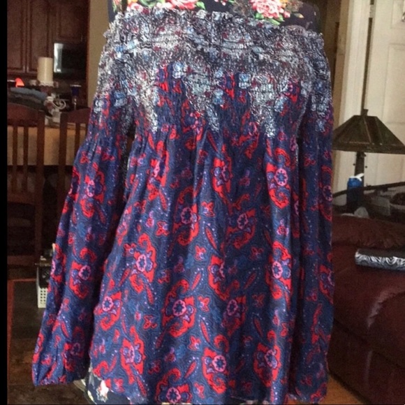 🌻NWT VINTAGE AMERICA MED PAISLEY TOP - Picture 11 of 12